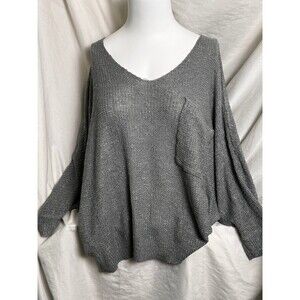 Womens Boutique Top - Size Large - Quarter Sleeve Lightweight Dolman Sweater